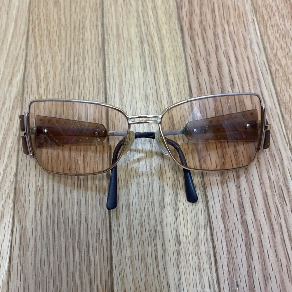 Authentic‎ Vintage Cazal MOD.947 COL.497 Germany Gold Eyeglass Frames Only